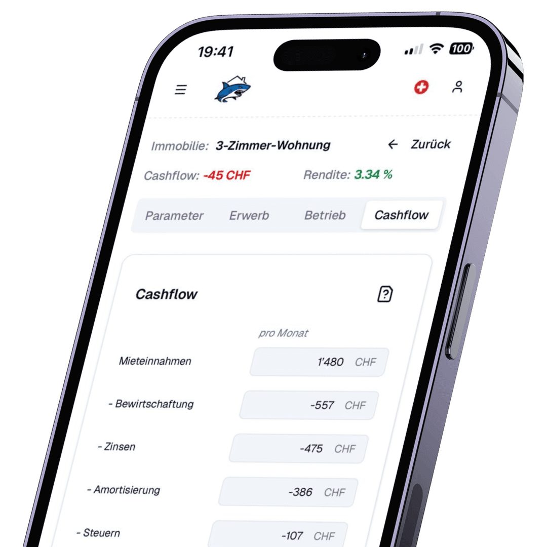 Cashflow Rechner Vorschau